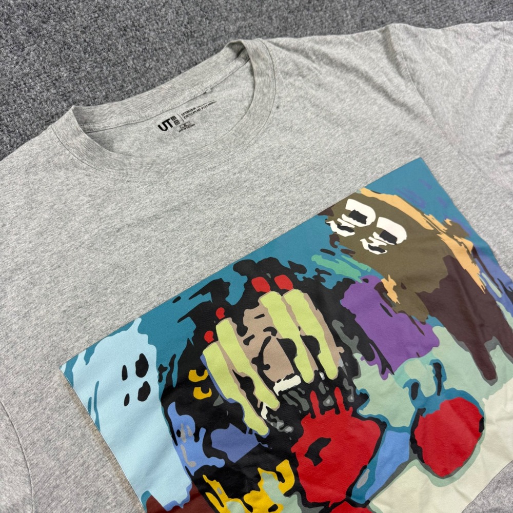 Uniqlo UT T-Shirt XL Gray Cactus Plant Flea Market SpongeBob Graphic Mens